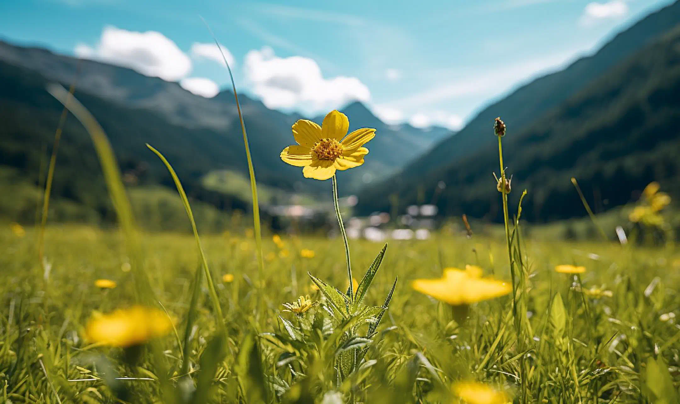 Zugspitze and dandelion