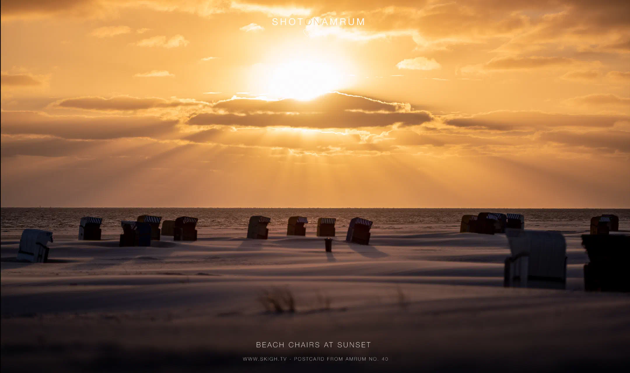 Beach Chairs at Sunset