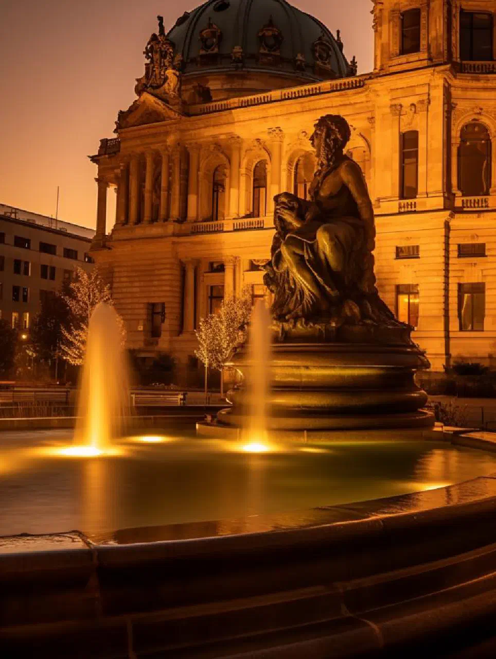 Neptunbrunnen and City Hall