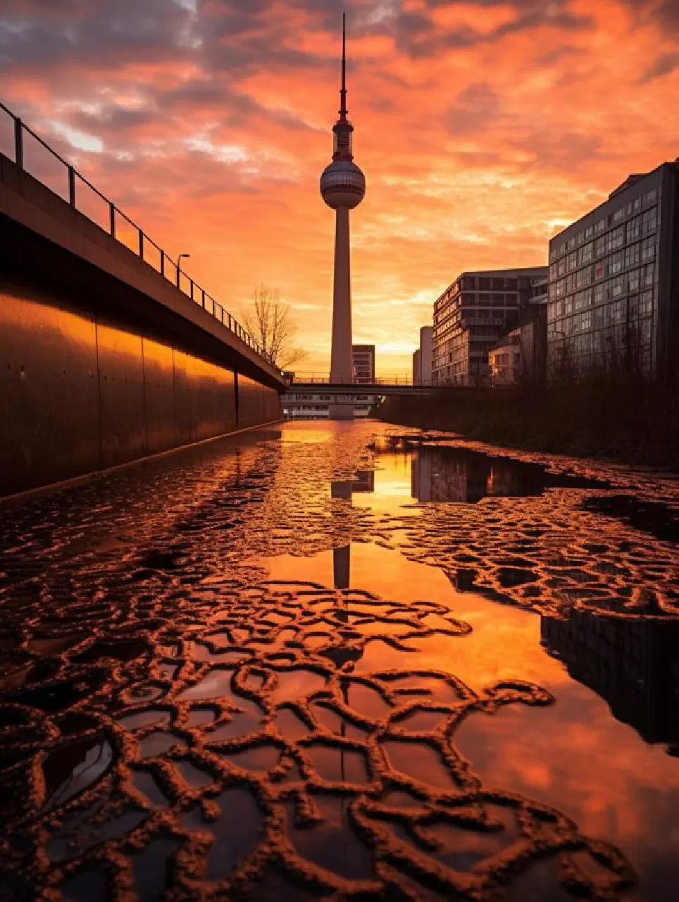 Neptunbrunnen and TV Tower