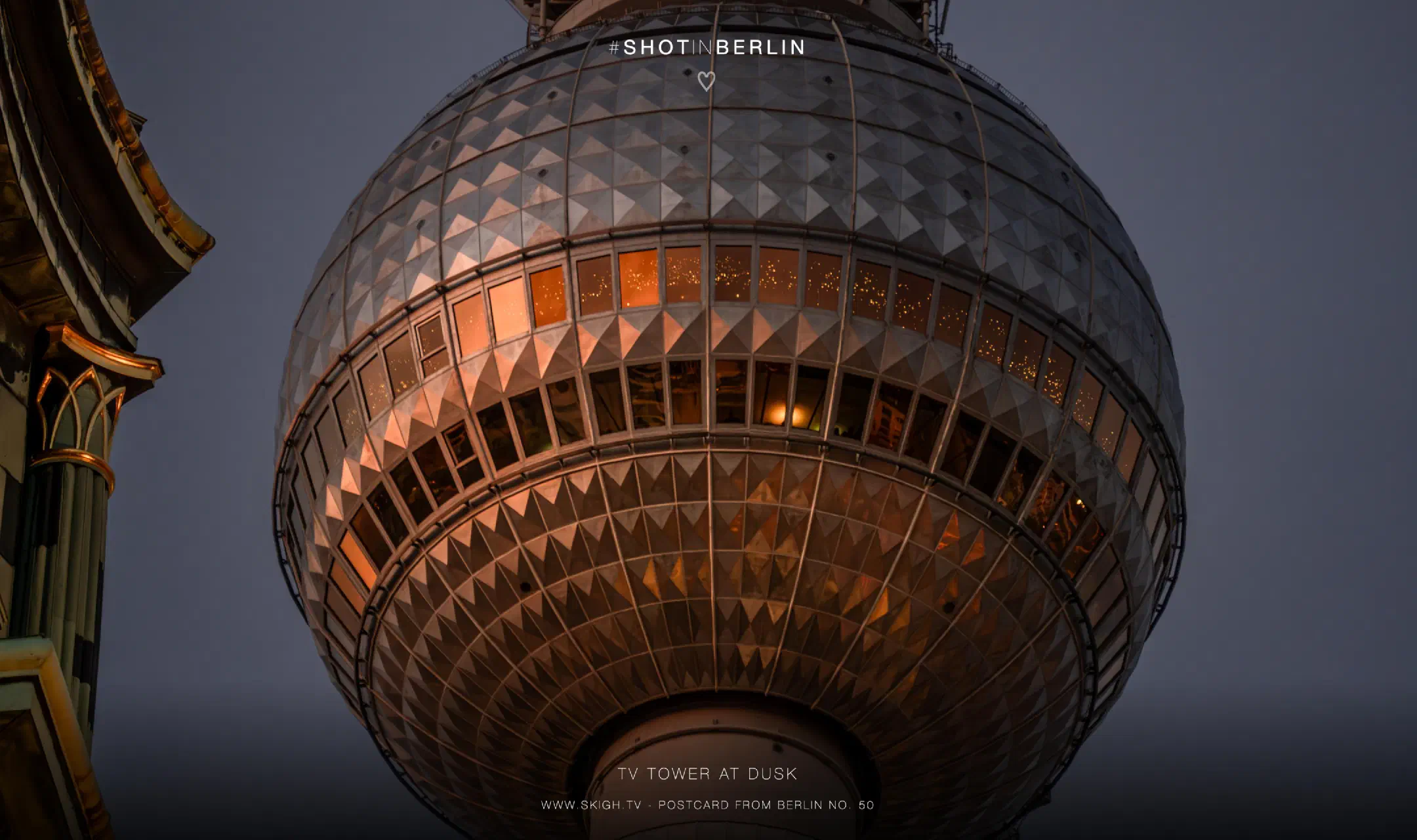TV tower at dusk