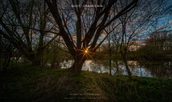 Sunset at river Regnitz