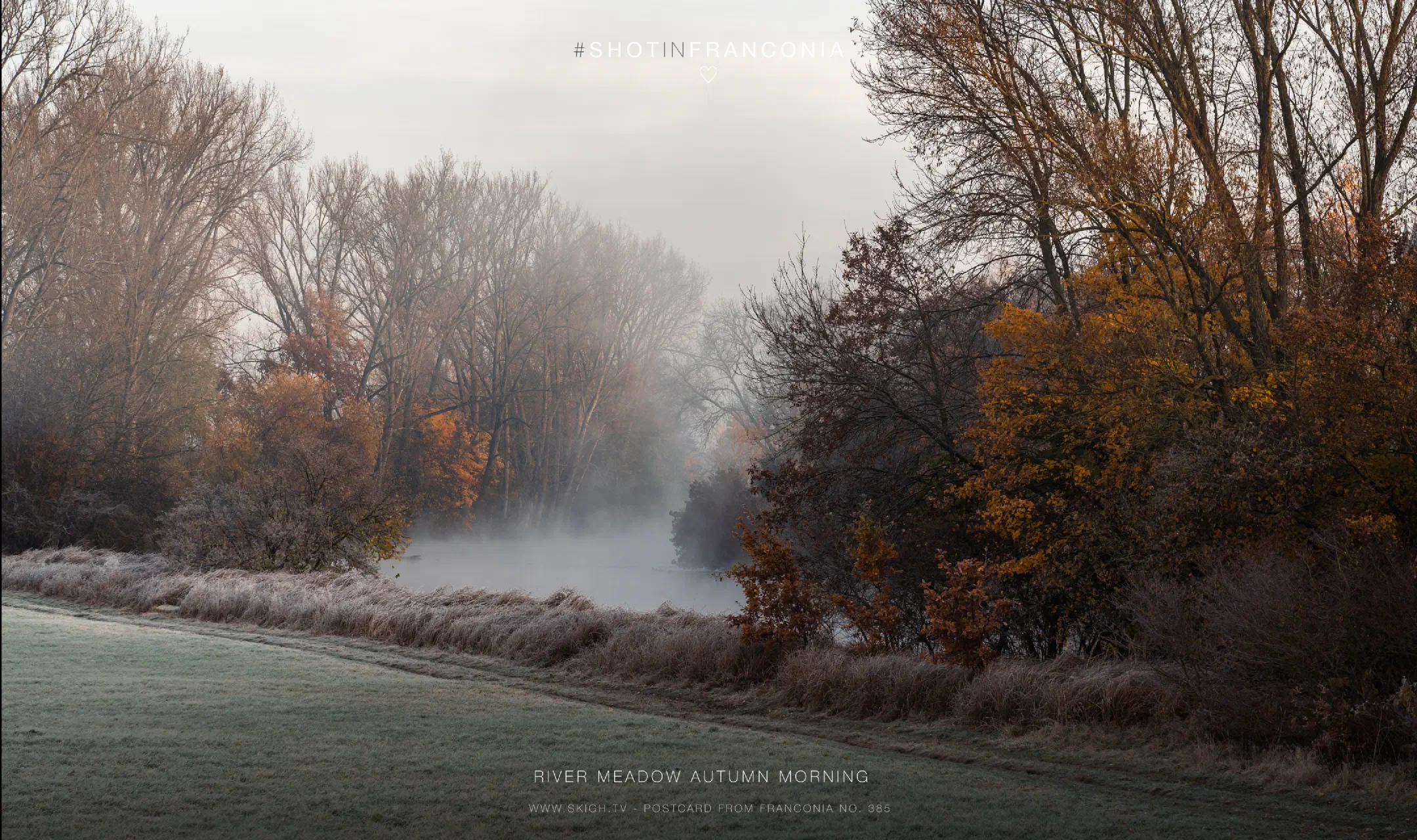 River Meadow Autumn Morning 