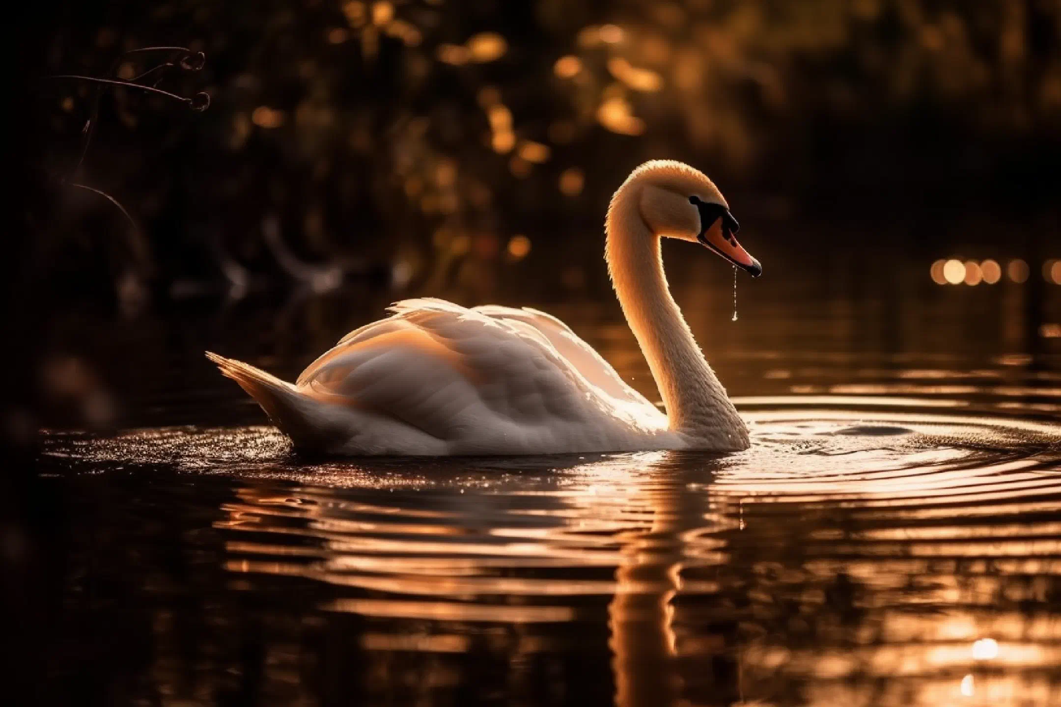 Swan on a washboard