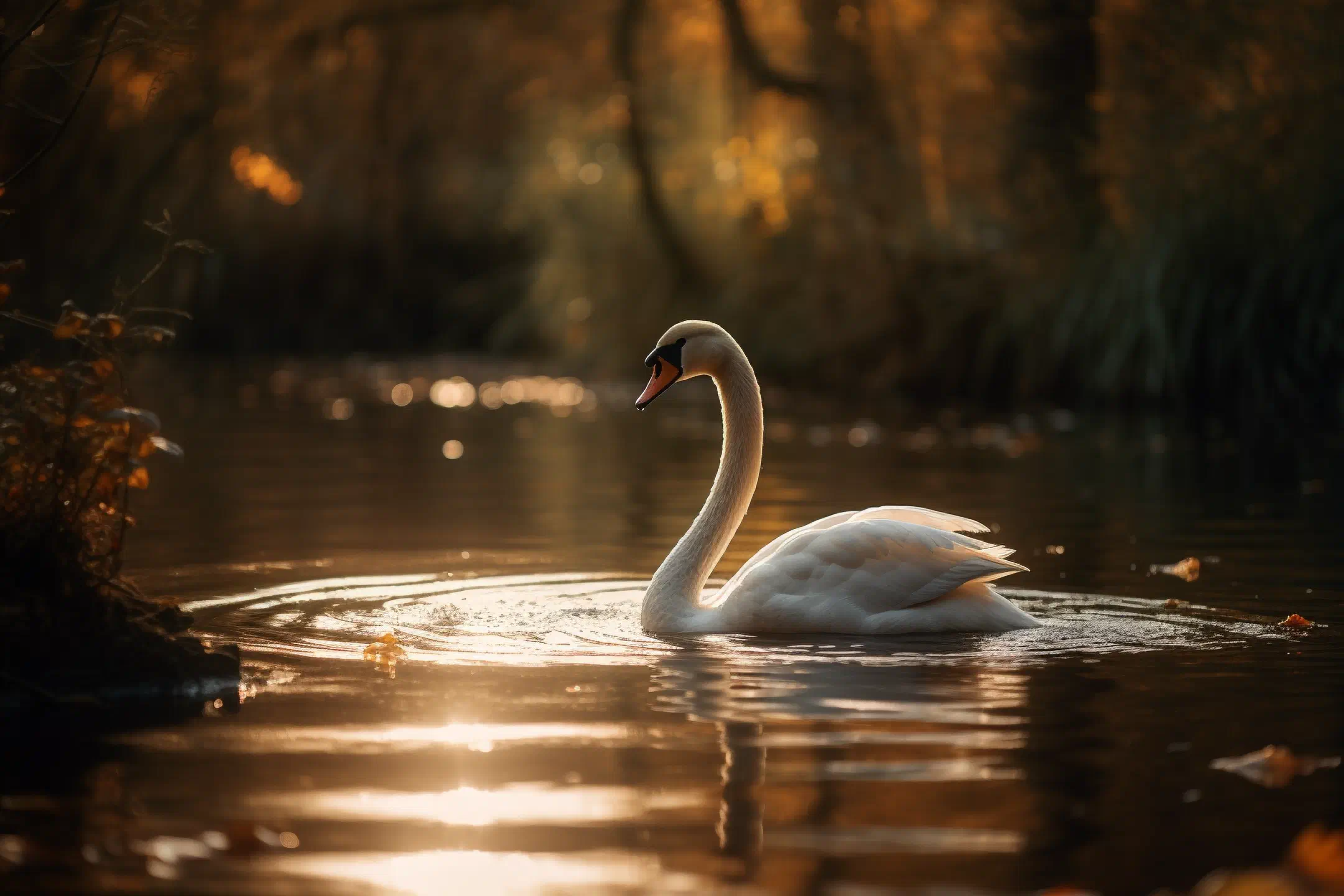 Swan on a washboard