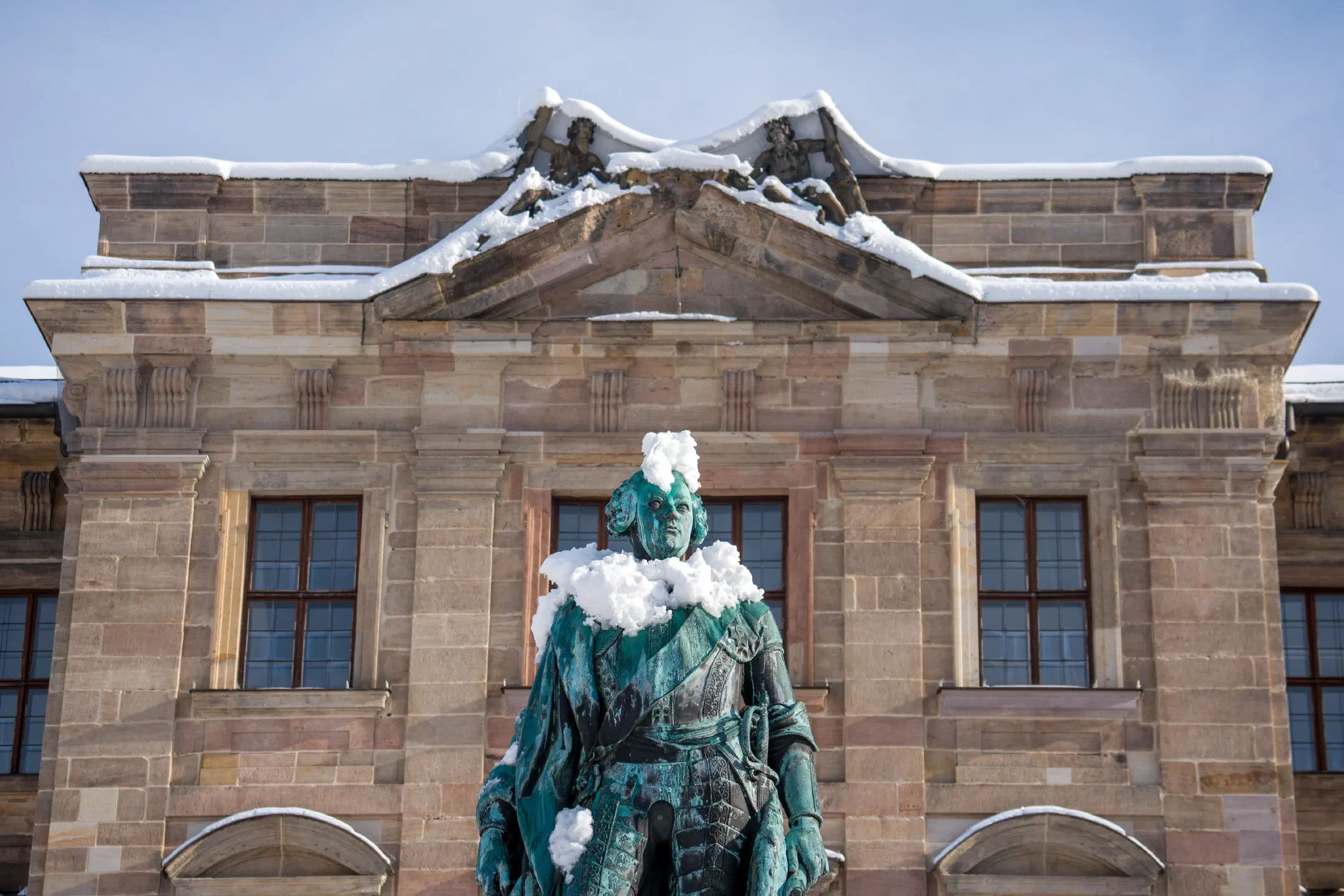 Friedrich with winter coat